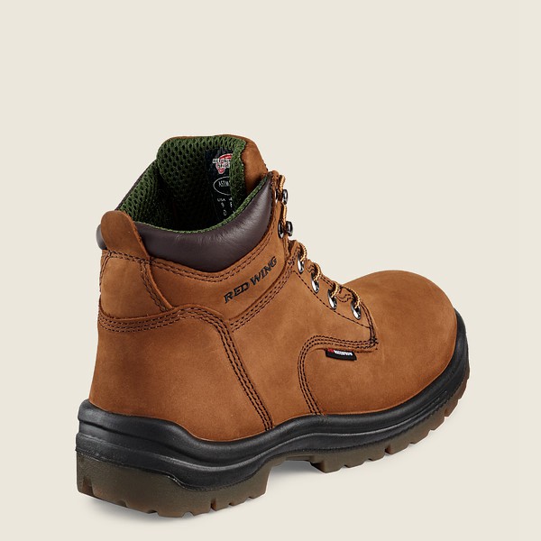 Bottes de Sécurité Red Wing - King Toe® - 6-Inch Waterproof Toe - Marron - Homme 093MLAZYS